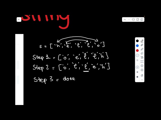 Leetcode  - 344 Reverse String Explained