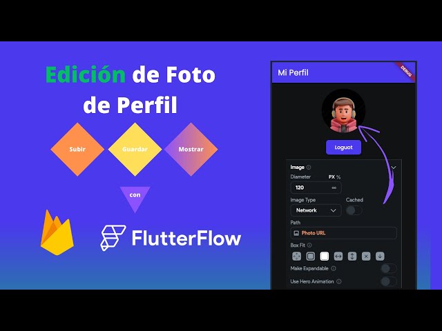 Edición de Foto de Perfil en FlutterFlow: Subir, Guardar y Mostrar con Firebase