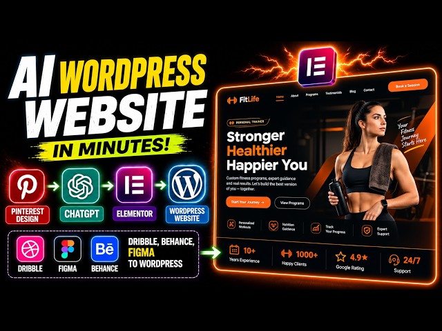 ChatGPT Created WordPress Elementor Website In Minutes INSANE 😱!