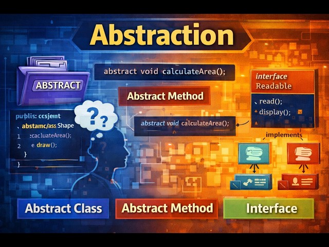 What is Abstraction in Java? Abstract Class, Method & Interface Explained | Stop Confusing.