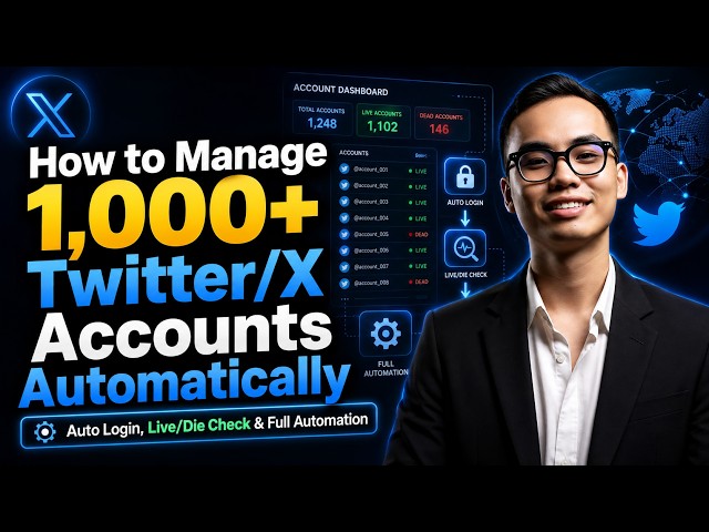 Cómo gestionar más de 1,000 cuentas de Twitter/X automáticamente | Inicio de sesión automático, c...