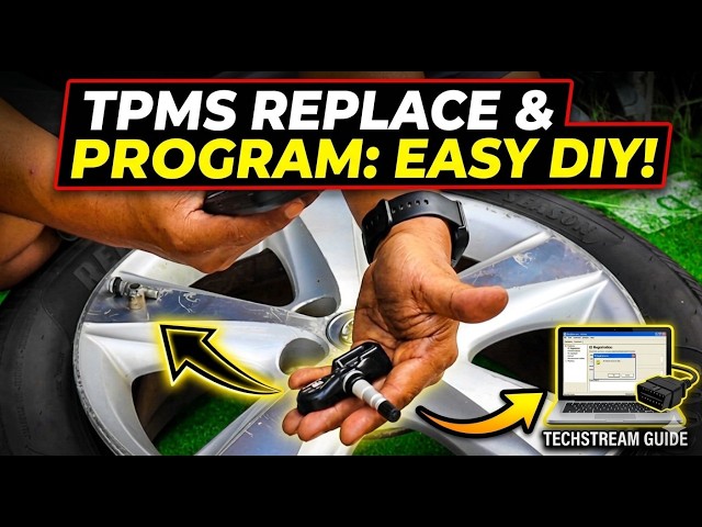 How to Replace TPMS Sensor and Program with Techstream Toyota Camry 2007 2011