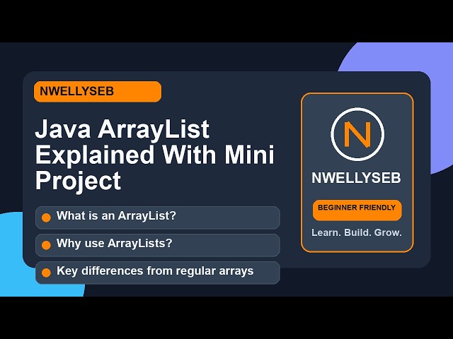 Java ArrayList Explained With Mini Project