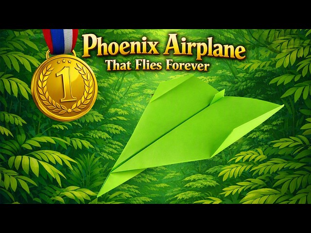 How to Make the Phoenix Airplane That Flies Forever ✈️ Easy PAPER AIRPLANE Tutorial