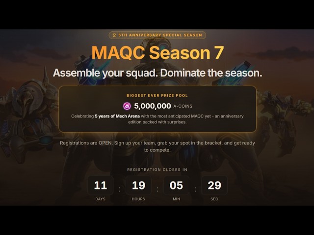 I am participating in MAQC Season 7 - here's what you need to know