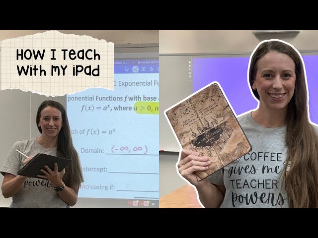 How I Use My iPad for Teaching | Step-By-Step Setup + Best Apps Notes UPDATED #highschoolmathteacher