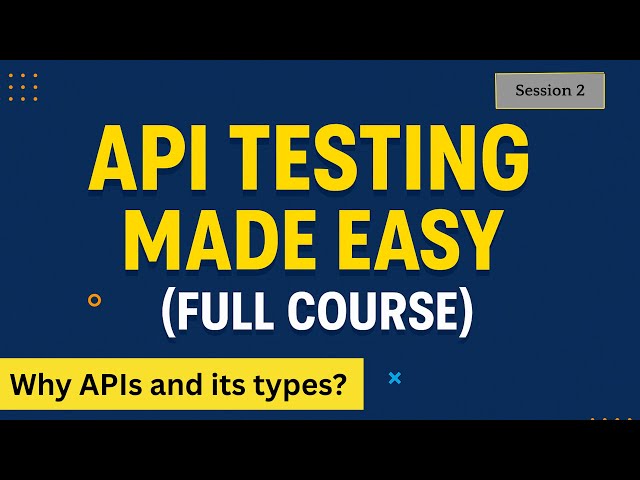Why APIs are required in real world and types of APIs (API Testing Made Easy Full Course - Part 2)