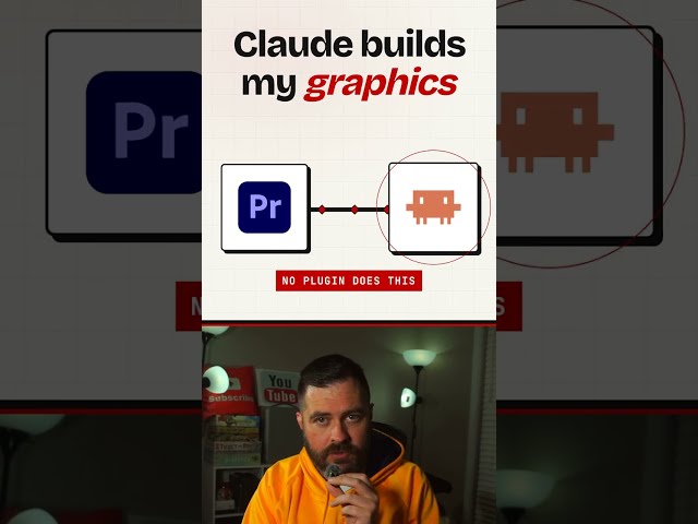 Claude Code Made This Premiere Pro Graphic From One Sentence #shorts