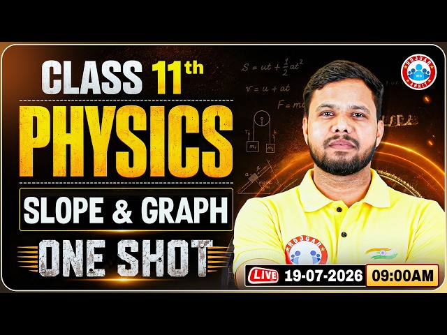 Slope & Graph In One Shot | All Concepts & PYQs | Class 11 NEET Physics Slope & Graph One Shot