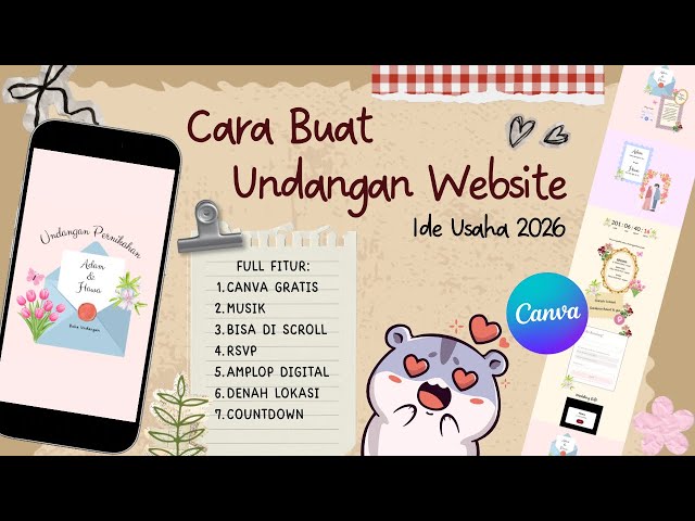 Create Your Own Website Invitation || Full Featured Free Canva