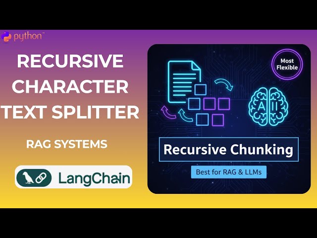 #32. Recursive Character Text Splitter Chunking Method Demo (RAG & LLMs)