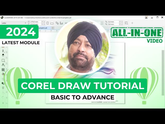 Corel Draw Full Tutorial - Basic To Advance - Hindi - Latest 2024