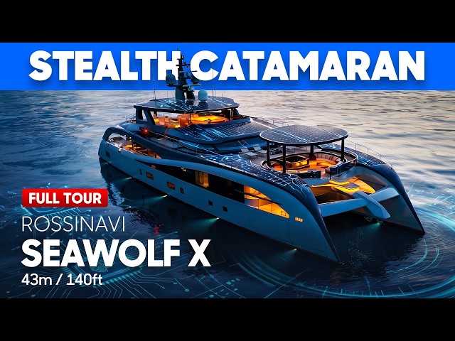 Inside SEAWOLF X: Full Tour of 43m Stealth Catamaran Superyacht