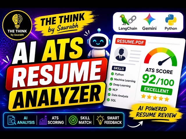 🚀 Built an AI-Powered ATS Resume Analyzer using LangChain + Google Gemini + Python!