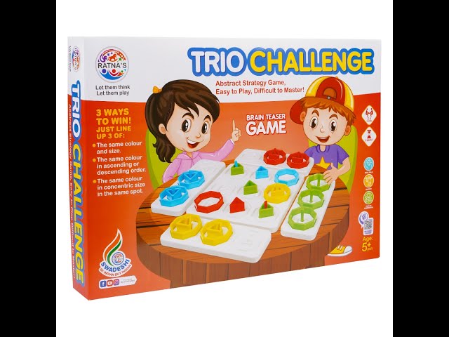 Ratna's Trio Challenge Brain Teaser game for ages 5 +