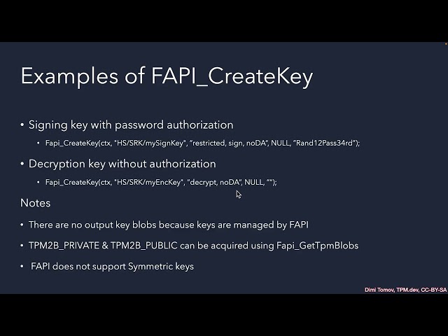 Advanced Trusted Platform Modules (TPMs) Usage TC1103 Lecture C Part 2