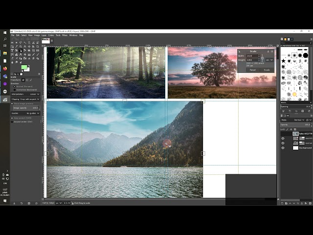 Simple photo collage in Gimp
