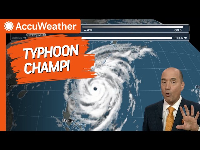 Typhoon Champi Threatens Taiwan, China, Japan