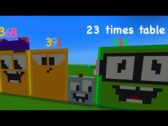 23 times table song by owie tv| Minecraft number blocks