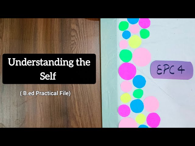 Understanding the Self | B.ed Practical File