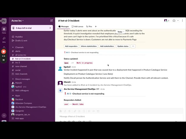 Faster Incident Resolution via Slack ChatOps