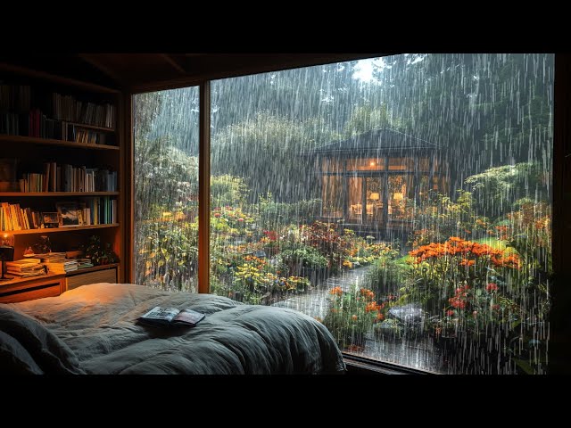 【6M】Close Your Eyes & Sleep 💤 | Rain Sounds (No Thunder, 8 Hours)