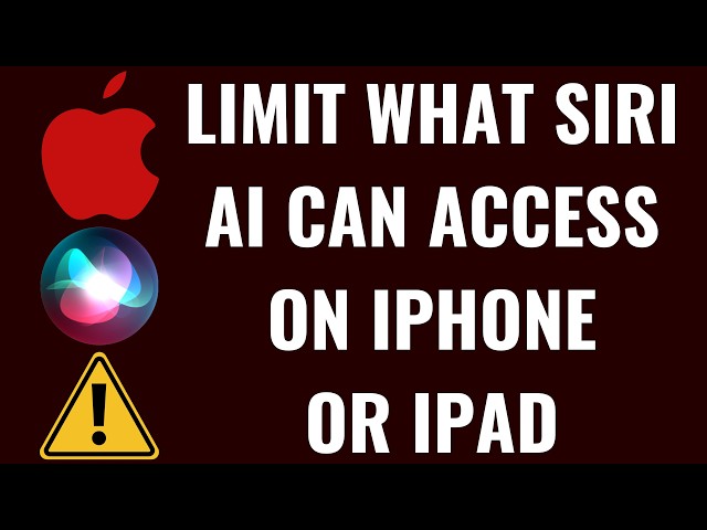 How to Limit What Siri AI Can Access on iPhone or iPad
