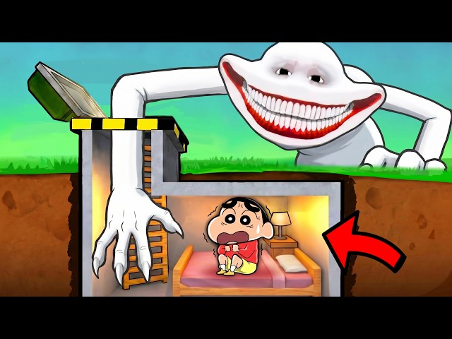 Shinchan Hiding in Underground Bunker  😱