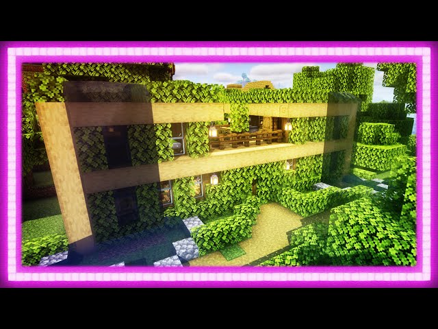 House of leaves 🏠 #minecraft Building 🏠