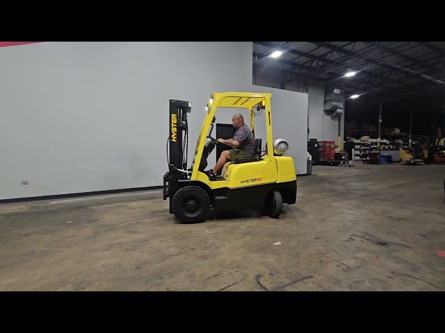 2019 HYSTER H50XT 5,000 LBS PNEUMATIC LPG FORKLIFT STK 16263