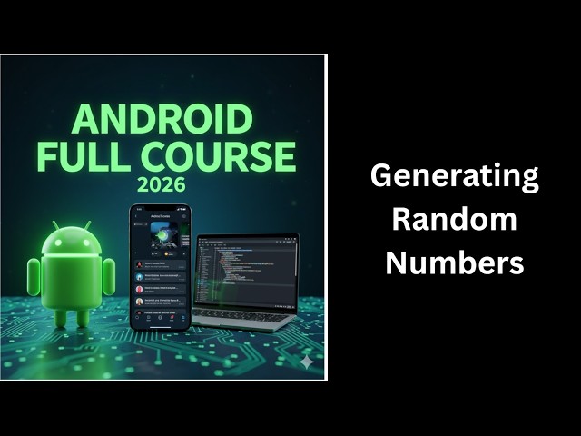 (433) Generating Random Numbers in Android Studio | Kotlin Random Class | Complete Android Course
