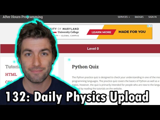 Physics Student Takes Python Quiz