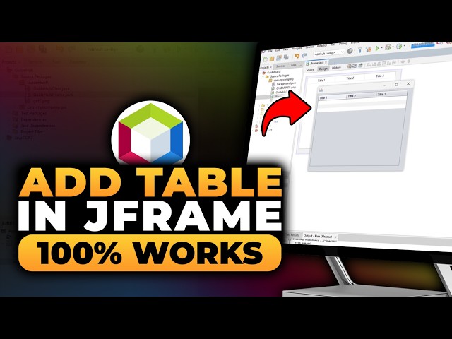 How To Add Table in JFrame NetBeans (𝟮𝟬𝟮𝟲) | 100% WORKS | NO Yapping, To The Point! | FAST & EASY