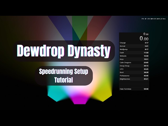 Dewdrop Dynasty Speedrun Setup Guide