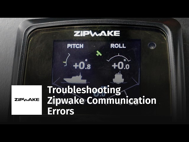 Troubleshooting Zipwake Communication Errors
