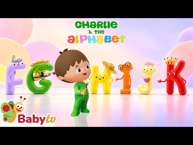 Learning the Alphabet with Charlie 😊| Fun with the ABC's | Baby TV for Kids