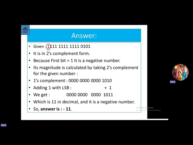GATE CSE 2016 Q No 7 - 2's Complement