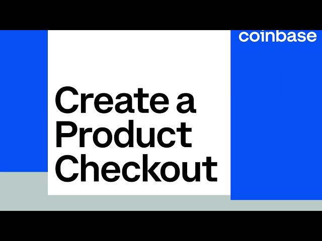 (Coinbase Commerce) How to create a product checkout