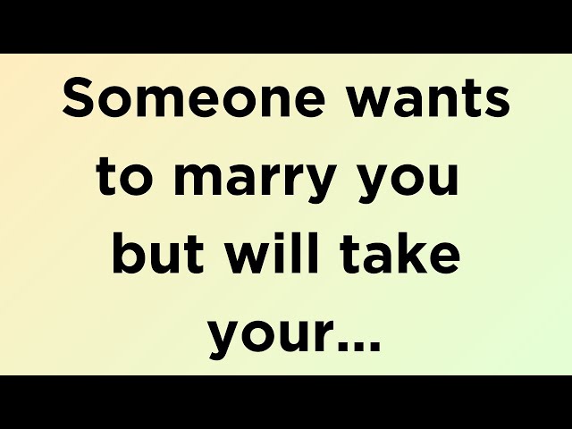 🛑🌈God message today | Someone wants to marry you but will take your... | God says | God message