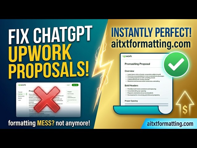 How to Format ChatGPT Upwork Proposals (Clean Paste in One Click)