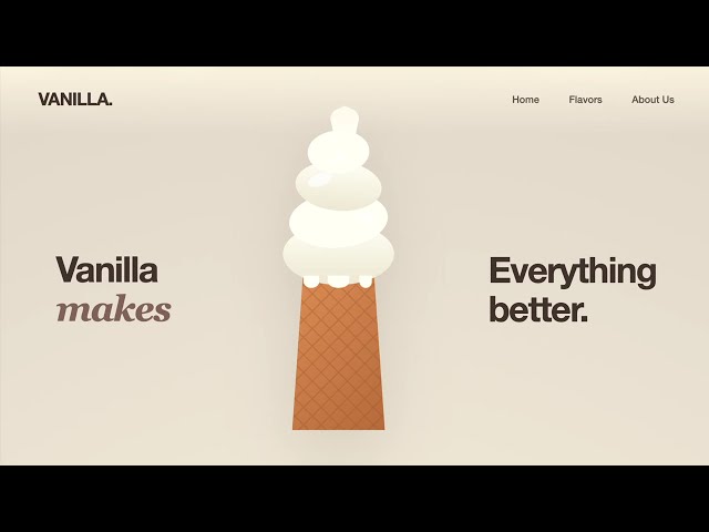Why This Ice Cream Landing Page Is So Satisfying