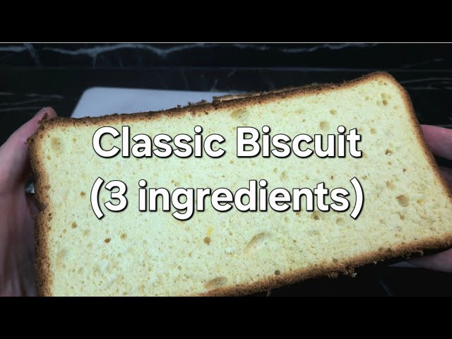How to cook Biscuit from 3 ingredients at home. Baking tutorial for beginners.