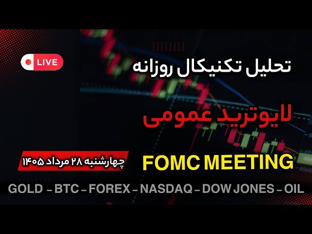 تحلیل تکنیکال | لایوترید روزانه طلا و فارکس و بیتکوین | FOMC meeting