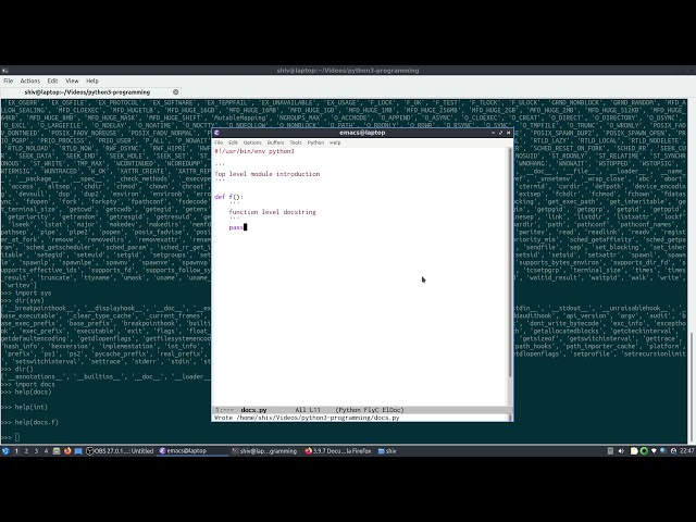 Documenting Code in Python