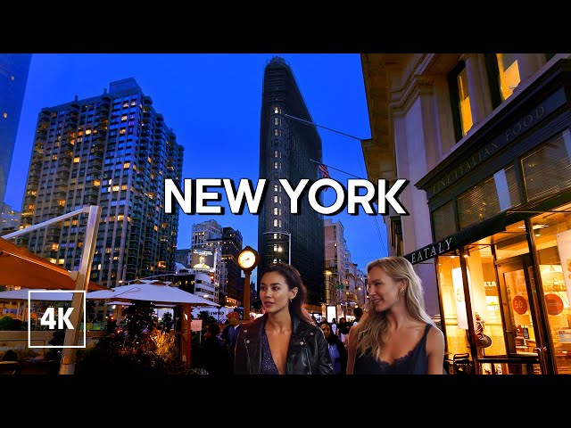 Relaxing Manhattan Evening Walk - New York Walking Tour 4k