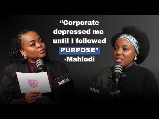 Mahlodi ON choosing PURPOSE over CORPORATE..
