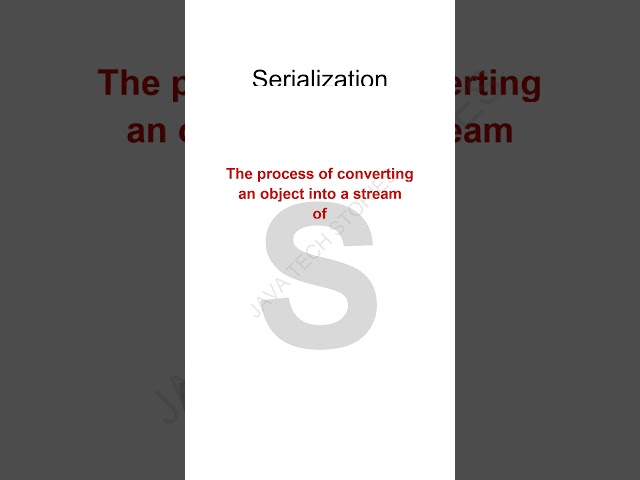 Serialization
