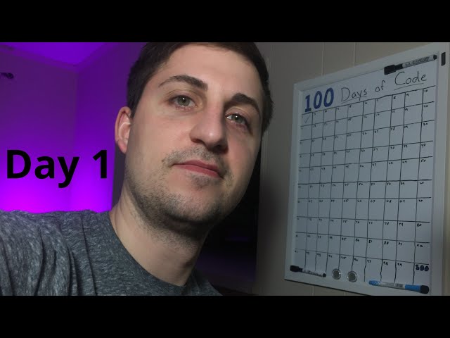 100 Days of Code: Day 1 (Learning Front-End Web Development in 100 Days)