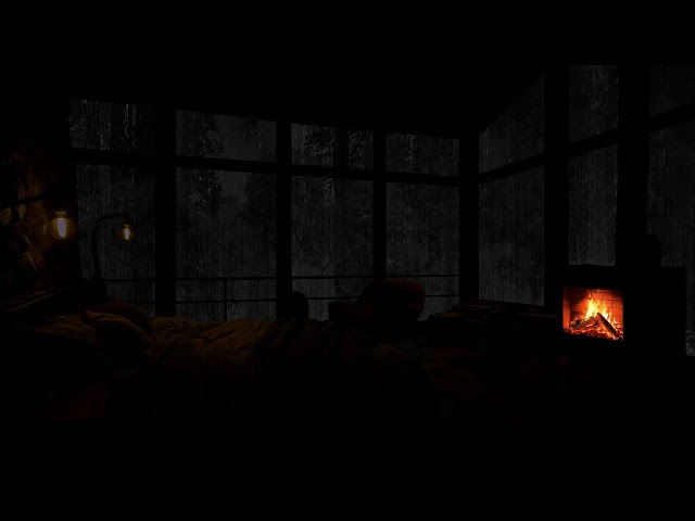 Rise to Relaxation: Rain and Fireplace Sounds as Your Guide from Insomnia to Restful Nights 🌧️🔥😴