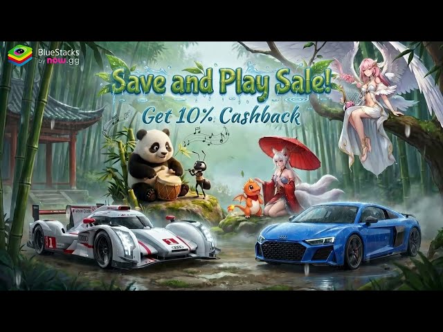 💸 BlueStacks Save & Play Sale is LIVE! Flat 10% Cashback on Almost Every Game Until June 9th!